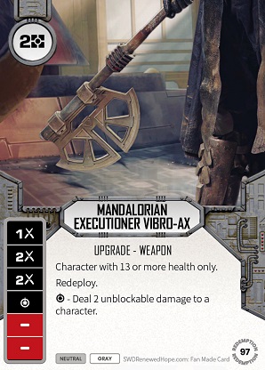 Mandalorian Executioner Vibro-Ax