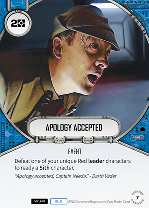 Apology Accepted