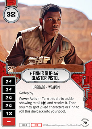 Finn's Glie-44 Blaster Pistol